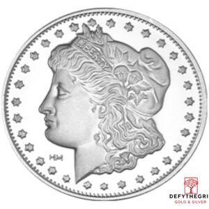 1 oz Silver Round - Morgan - Highland Mint - Obverse