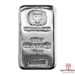 10 oz Silver Bar - Germania Mint - Obverse