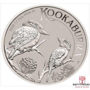 1-10 oz Platinum Australian Kookaburra Obverse