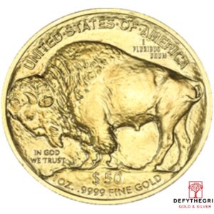 1 oz Gold American Buffalo Random Year Reverse