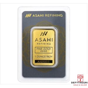 1 oz Gold Bar Asahi Obverse