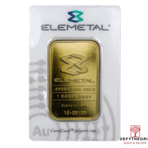 1 oz Gold Bar Elemetal OPM or NTR Obverse