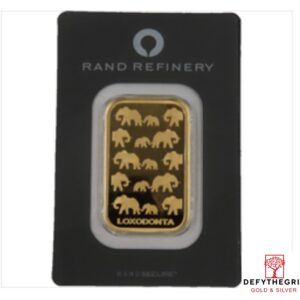 1 oz Gold Bar Rand Refinery Obverse