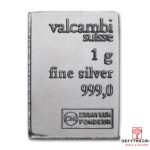 1 gram Silver Combi-bar Valcambi 1x1g Obverse