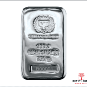 250 Gram Silver Bar Germania Mint - Obverse