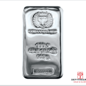 500 Gram Silver Bar Germania Mint - Obverse