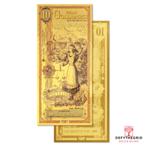 Utah 10 Goldback Stacked