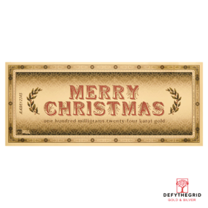 Merry Christmas Aurum 24k Gold Bill - 100mg Products