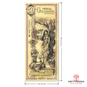 Nevada 50 Goldback Measurements