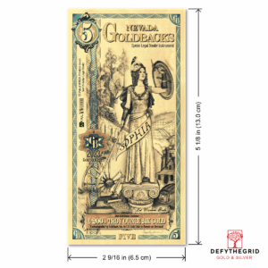 Nevada 5 Goldback Measurements