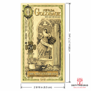 Nevada 1 Goldback Measurements