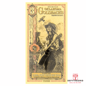 3 Oklahoma Goldback (Graded MS-70 2025 Limited Early Release)