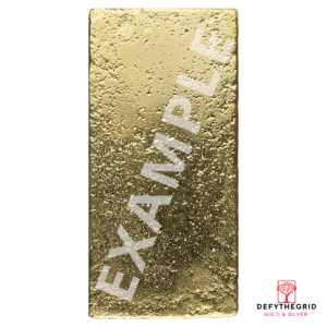 10 OZ GOLD BAR Reverse product photo