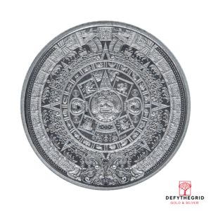 1/10 OZ SILVER ROUND AZTEC CALENDAR Obverse product photo
