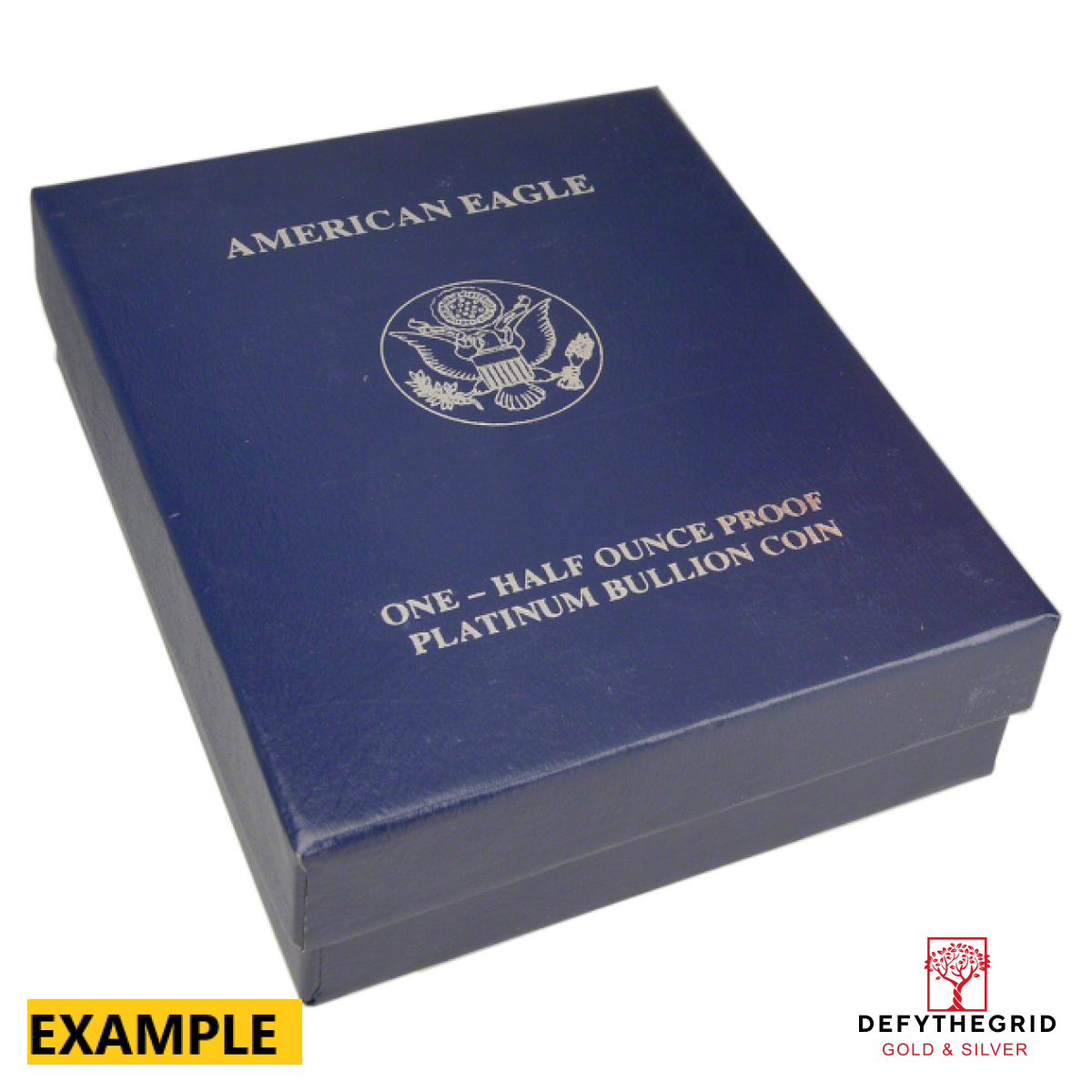 1/2 OZ AMERICAN PLATINUM EAGLE PROOF WITH ORIGINAL BOX AND PAPERS Reverse product photo
