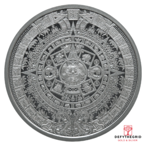 1/2 OZ SILVER ROUND AZTEC CALENDAR Obverse product photo