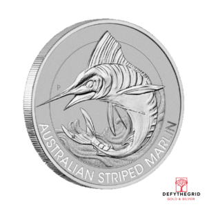 1/3 OZ PLATINUM AUSTRALIAN STRIPED MARLIN Obverse product photo