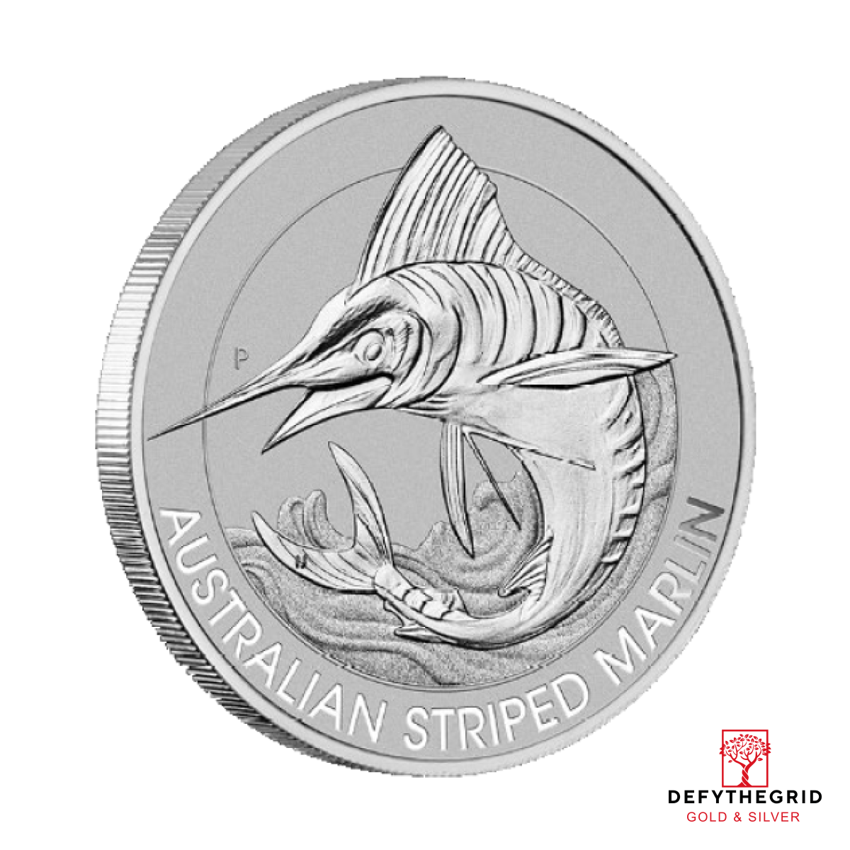 1/3 OZ PLATINUM AUSTRALIAN STRIPED MARLIN Obverse product photo