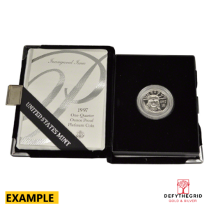 1/4 OZ AMERICAN PLATINUM EAGLE PROOF Obverse product photo