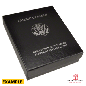 1/4 OZ AMERICAN PLATINUM EAGLE PROOF Reverse product photo