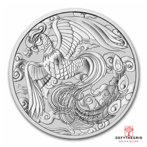 1/4 OZ PLATINUM AUSTRALIAN MYTHICAL CREATURES PHOENIX Obverse product photo