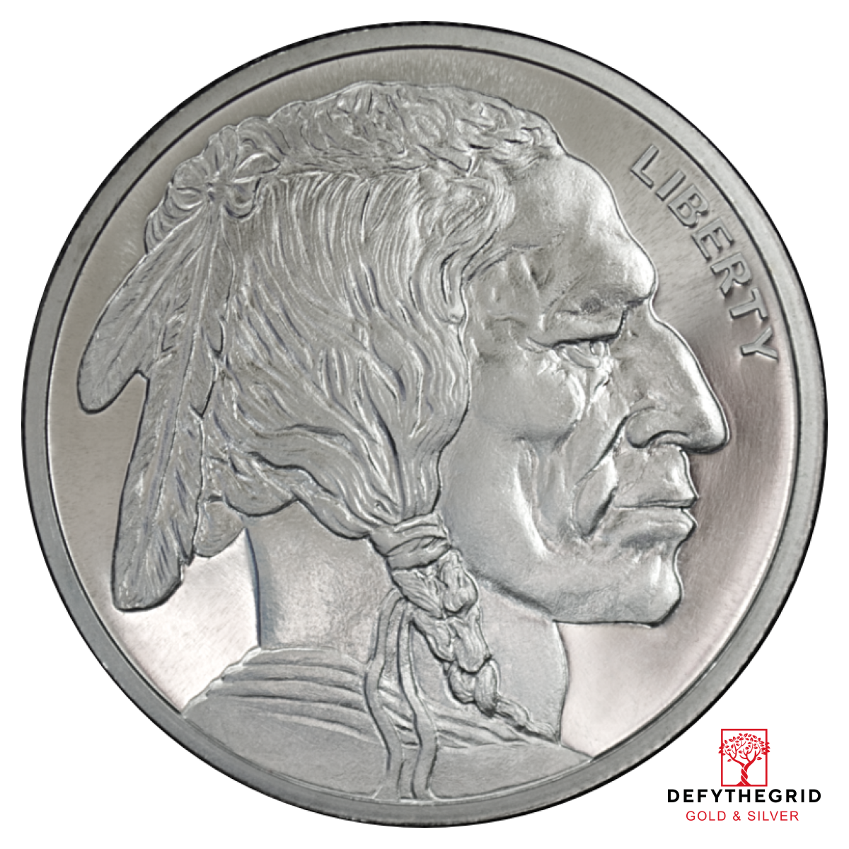 1 OZ SILVER ROUND BUFFALO GOLDEN STATE MINT Obverse product photo