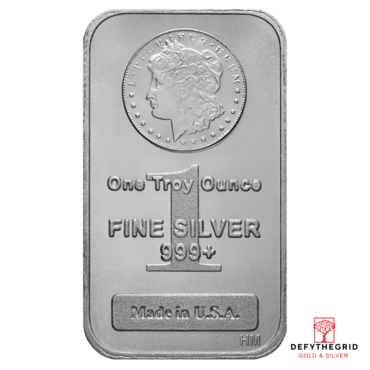 1 OZ SILVER BAR MORGAN Obverse product photo