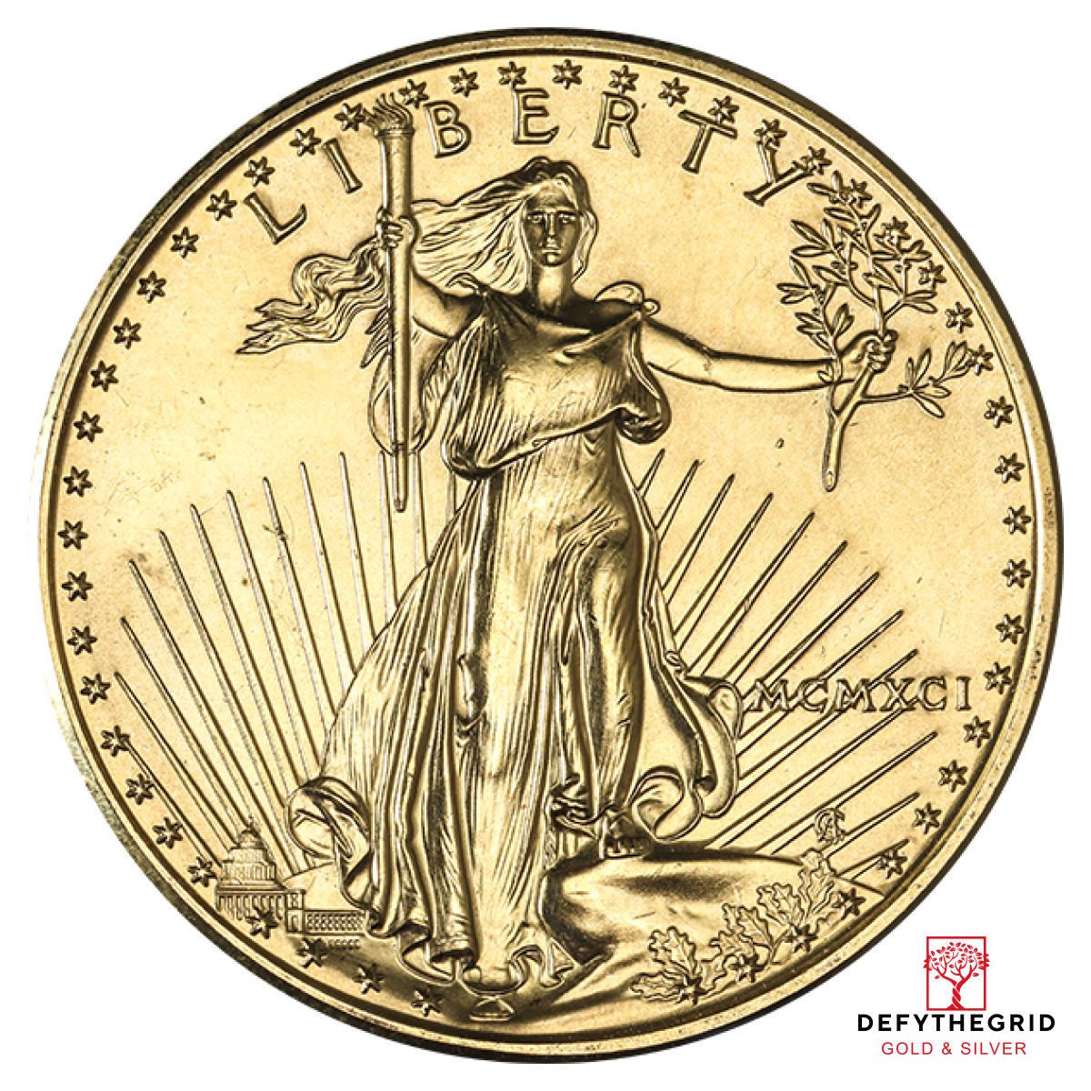1 OZ AMERICAN GOLD EAGLE SCRUFFY Obverse product photo