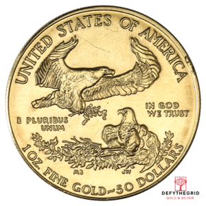 1 OZ AMERICAN GOLD EAGLE SCRUFFY Reverse product photo