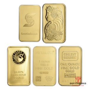 1 OZ GOLD BAR Obverse product photo