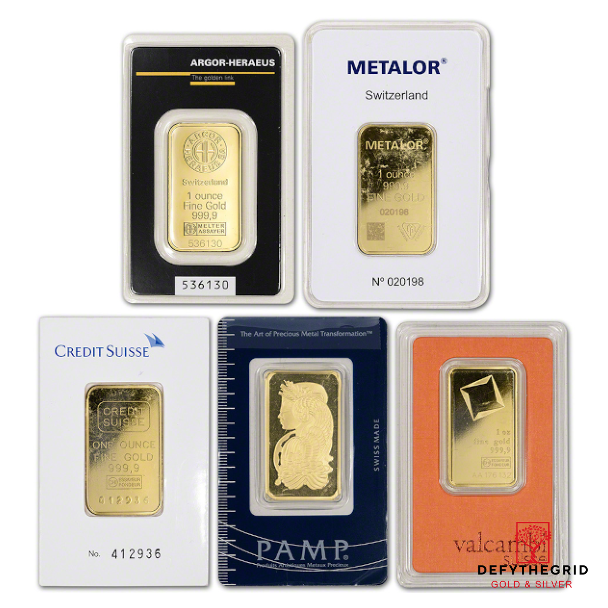 1 OZ GOLD BAR LBMA BRANDS Obverse product photo