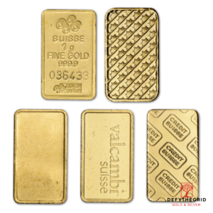 1 GRAM GOLD BAR RANDOM BRAND Reverse product photo