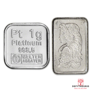 1 GRAM PLATINUM BAR Obverse product photo