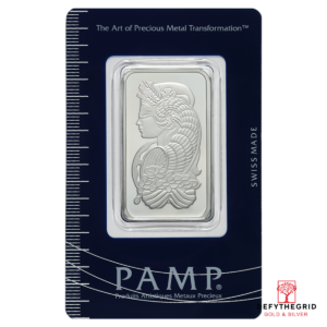 1 OZ PLATINUM BAR PAMP Obverse product photo