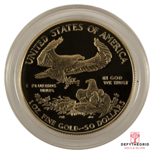 1 OZ AMERICAN GOLD EAGLE PROOF (CAPSULE ONLY) Reverse product photo