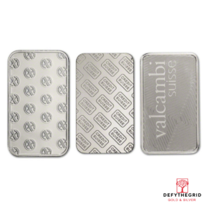 1 OZ PLATINUM BAR Reverse product photo