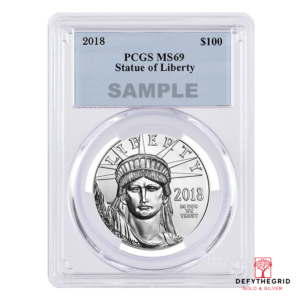 1 OZ PLATINUM AMERICAN EAGLE PCGS MS69 Obverse product photo