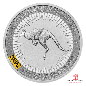 1 OZ AUSTRALIAN PLATINUM KANGAROO Obverse product photo