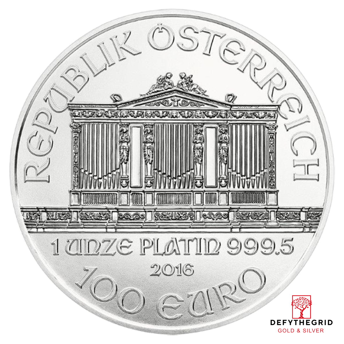 1 OZ AUSTRIAN PLATINUM PHILHARMONIC Obverse product photo
