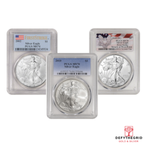 1 OZ AMERICAN SILVER EAGLE PCGS MS70 YEARS OF OUR CHOICE Obverse product photo