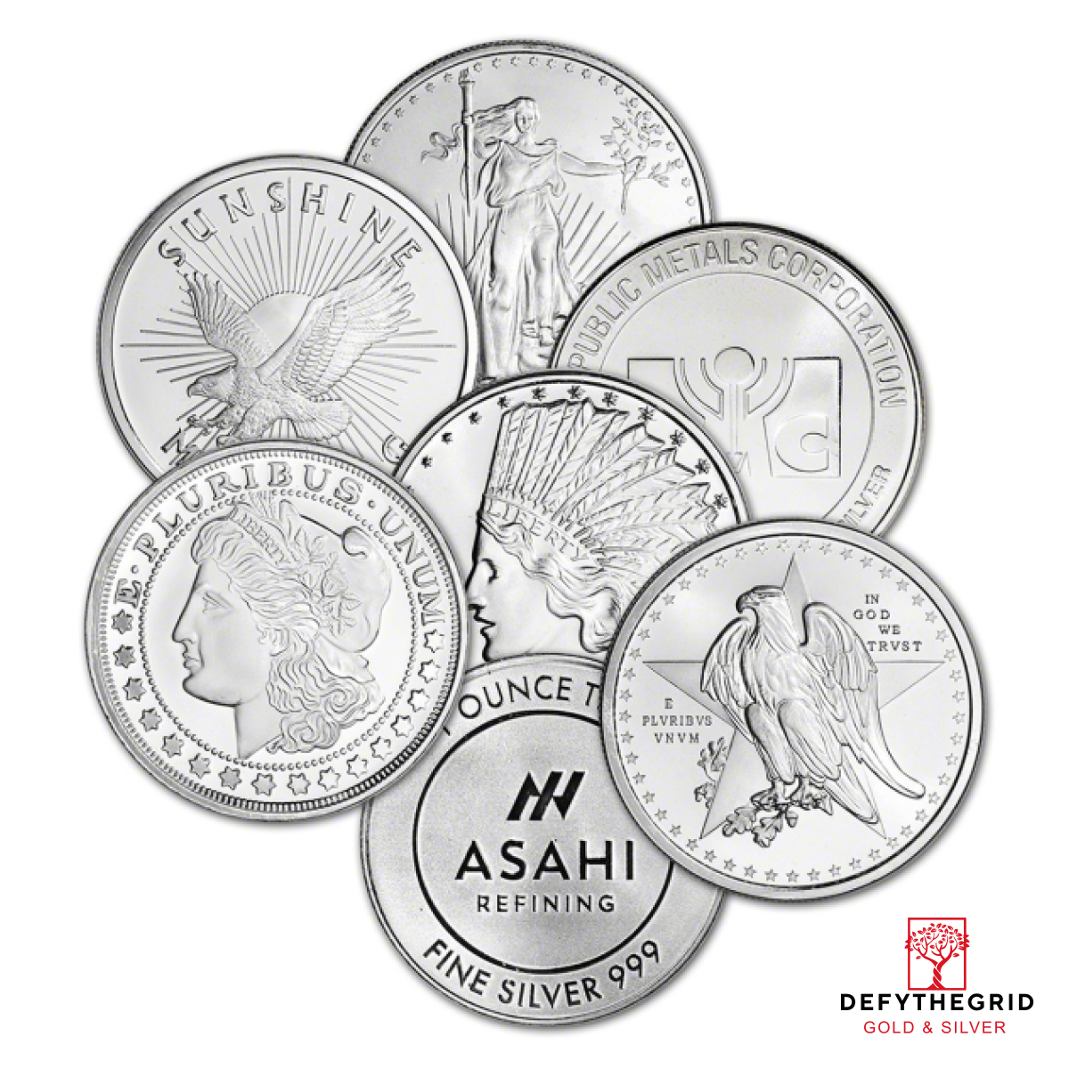 1 OZ SILVER ROUND Obverse product photo