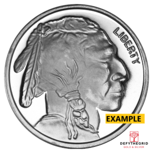1 OZ SILVER ROUND BUFFALO Obverse product photo