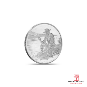 1 OZ SILVER ROUND GOLD PANNER DIVISIBLE Obverse product photo