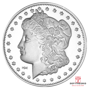 1 OZ SILVER ROUND MORGAN HIGHLAND MINT Obverse product photo