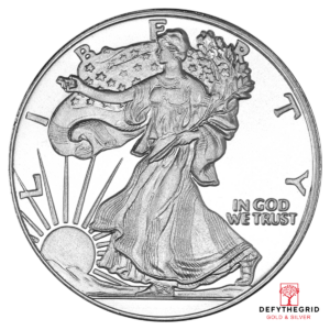 1 OZ SILVER ROUND WALKING LIBERTY Obverse product photo