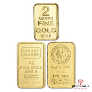 2 GRAM GOLD BAR RANDOM BRAND Obverse product photo