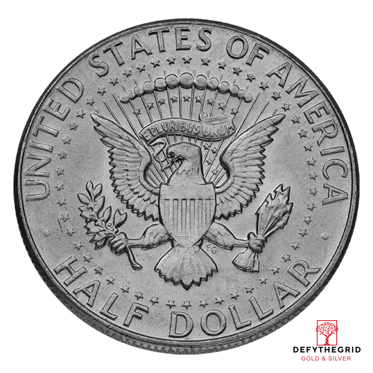 40% U.S. SILVER CLAD HALVES Reverse product photo