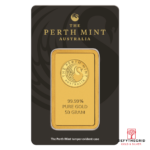 50 GRAM GOLD BAR PERTH Obverse product photo