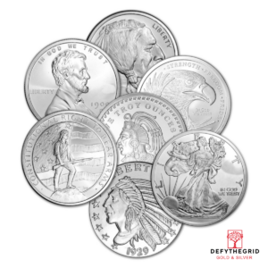 5 OZ SILVER ROUND GENERIC BRAND Obverse product photo