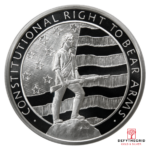 5 OZ SILVER ROUND SECOND AMENDMENT GOLDEN STATE MINT Obverse product photo